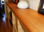 Cabinet top in salvaged fir